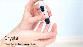  Presentation with blood alcohol level - Beautiful slides featuring measuring glucose level blood close backdrop and a lemonade colored foreground