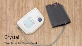  Presentation with instrument - Audience pleasing PPT theme consisting of measuring instrument under the light backdrop and a  colored foreground