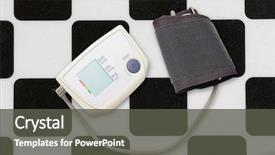  Presentation with blood pressure - Amazing slides having measuring instrument under the light backdrop and a dark gray colored foreground
