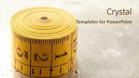  Presentation with metal - Presentation theme enhanced with measuring instruments - yellow meter on a metal background and a  colored foreground