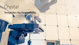  Presentation with physics laboratory - PPT theme having measuring-instruments-in-a-modern background and a lemonade colored foreground