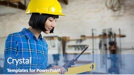  Presentation with measuring - Beautiful presentation theme featuring measuring plywood with engineer scale backdrop and a teal colored foreground