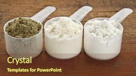  Presentation with whey protein - Theme consisting of fun santa claus background and a light gray colored foreground