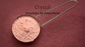  Presentation with pomegranate fruit - Presentation theme consisting of measuring-scoop-of-pomegranate-fruit background and a tawny brown colored foreground