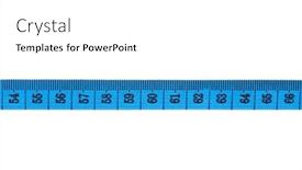  Presentation with tape - PPT layouts enhanced with measuring-tape-of-the-tailor background and a white colored foreground