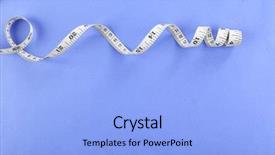  Presentation with barricade tape red and white - Amazing slide deck having measuring tape on a purple backdrop and a  colored foreground