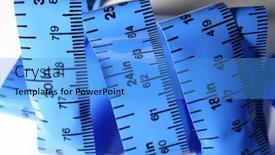  Presentation with tape - Audience pleasing presentation consisting of measuring-tape-shallow-dof backdrop and a teal colored foreground