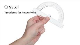  Presentation with measuring - Colorful presentation enhanced with measuring tools - protractor backdrop and a white colored foreground