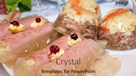  Presentation with meat - 