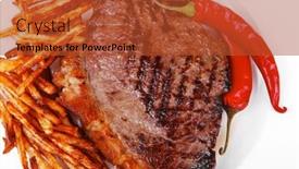  Presentation with food potato chips - 