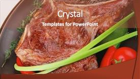  Presentation with caribbean food puerto rican beef - Audience pleasing slide set consisting of meat food grilled beef spare backdrop and a red colored foreground