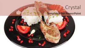  Presentation with ribs - Amazing presentation theme having sea pebble stones great backdrop and a gray colored foreground.