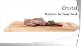  Presentation with meat food - Presentation theme having round flag icon of malaysia isolated on white background and a white colored foreground