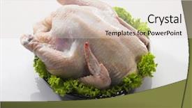  Presentation with raw meat - Amazing presentation theme having meat hygien - raw whole chicken with garnishing backdrop and a lemonade colored foreground