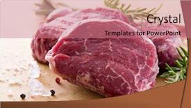  Presentation with beef steak bbq strip steak - Presentation with meat meat products - beef steak background and a coral colored foreground