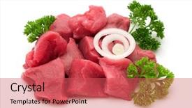  Presentation with non gmo beef - Amazing theme having meat meat products - cut beef on white background backdrop and a red colored foreground