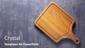  Presentation with cutting board - Colorful presentation enhanced with meat-or-bread-cutting-board backdrop and a gray colored foreground