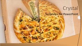  Presentation with meat - Slide set enhanced with meat-pie-in-the-box background and a coral colored foreground