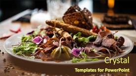  Presentation with liver - Cool new presentation theme with aged duck fillet beef liver backdrop and a tawny brown colored foreground