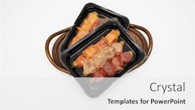  Presentation with meat - Slides having meat-with-spices background and a white colored foreground