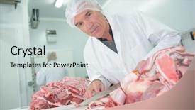  Presentation with meat - Colorful slide deck enhanced with meat backdrop and a lemonade colored foreground