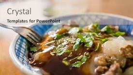  Presentation with taste - Colorful presentation enhanced with meatballs-taiwanese-famous-and-traditional backdrop and a lemonade colored foreground