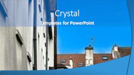  Presentation with village - Presentation theme enhanced with meaux-s-old-village-delights background and a teal colored foreground