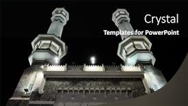  Presentation with kaaba - Slide deck featuring lotus seeds pod selective focus and close up lotus seeds asian background and a mint green colored foreground