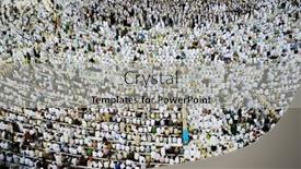  Presentation with kaaba - Theme enhanced with high-voltage wire  background and a gray colored foreground