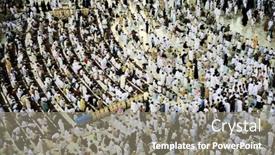  Presentation with kaaba - Slide deck enhanced with relaxed angler waiting background and a teal colored foreground