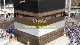  Presentation with kaaba - PPT layouts with mecca-saudi-arabia-october-13 background and a tawny brown colored foreground