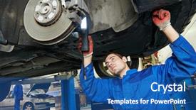  Presentation with brake - Cool new presentation theme with coastline landscape with offshore wind backdrop and a dark gray colored foreground.