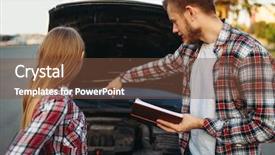  Presentation with adultery concept of broken marriage - Theme with mechanic shows on broken engine background and a tawny brown colored foreground