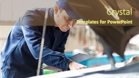  Presentation with mechanic - Beautiful presentation featuring mechanic working in his workshop backdrop and a tawny brown colored foreground