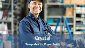  Presentation with mechanic - PPT theme having mechanical - portrait of a mechanic background and a ocean colored foreground