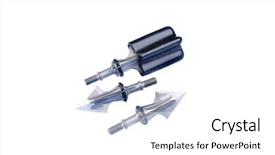  Presentation with mechanical - Colorful presentation theme enhanced with mechanical broadheads backdrop and a white colored foreground