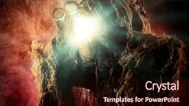  Presentation with steampunk - Colorful PPT layouts enhanced with mechanical chemical - post-apocalyptic futuristic character fantasy steampunk backdrop and a wine colored foreground