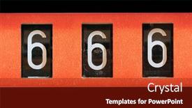  Presentation with water flow - Audience pleasing PPT theme consisting of mechanical-counter-industrial-flow-meter backdrop and a crimson colored foreground