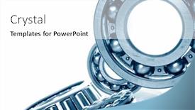  Presentation with bearing - Presentation design having mechanical-drawing-and-tools-bearing background and a white colored foreground
