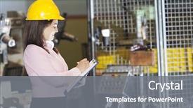  Presentation with metallurgy - Audience pleasing PPT layouts consisting of mechanical engineer taking notes backdrop and a gray colored foreground