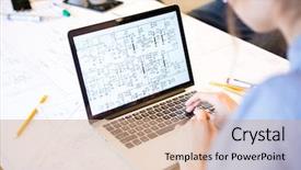  Presentation with mechanical engineering - Amazing PPT theme having mechanical engineering - back view portrait backdrop and a coral colored foreground