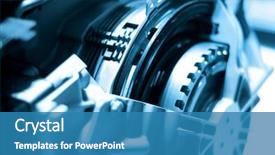  Presentation with mechanical engineering - Presentation featuring mechanical engineering - close up shot of automotive background and a teal colored foreground