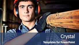  Presentation with manufacturing industry - Amazing PPT theme having russell terrier and dog nova backdrop and a wine colored foreground