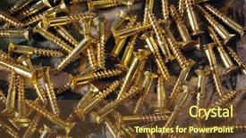  Presentation with copper - Amazing slide deck having close up photo of tens backdrop and a tawny brown colored foreground