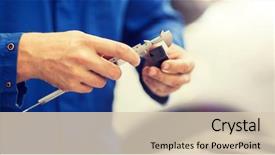  Presentation with mechanic car service repair maintenance - Amazing PPT layouts having mechanical measurment - car service repair maintenance backdrop and a lemonade colored foreground