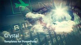  Presentation with america - Theme with south america map - travel and tourism collage background and a ocean colored foreground