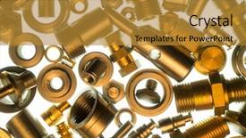  Presentation with mechanical - Amazing PPT layouts having mechanical pieces in warm light backdrop and a gold colored foreground