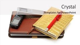  Presentation with ballpen - Cool new presentation with mechanical report - dictaphone notepad and ballpen isolated backdrop and a white colored foreground