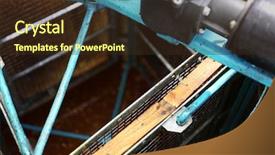  Presentation with metal frames frame and steel - Theme featuring mechanical separation - frames with honeycomb loaded background and a wine colored foreground