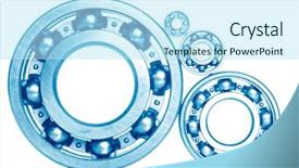  Presentation with industrial shielded metal arc - Theme with mechanical separation - metall ball bearings - industrial background and a  colored foreground